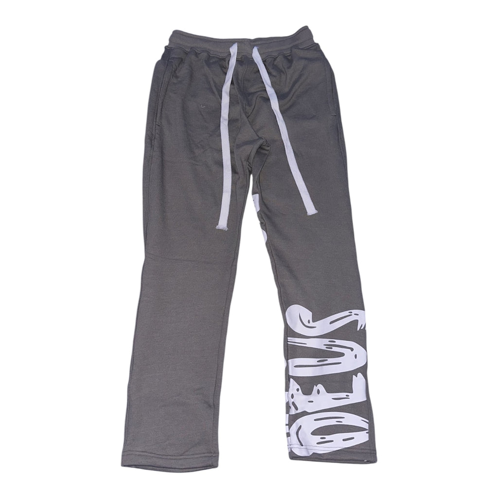 "Prosperity" Straight leg Joggers - Grey