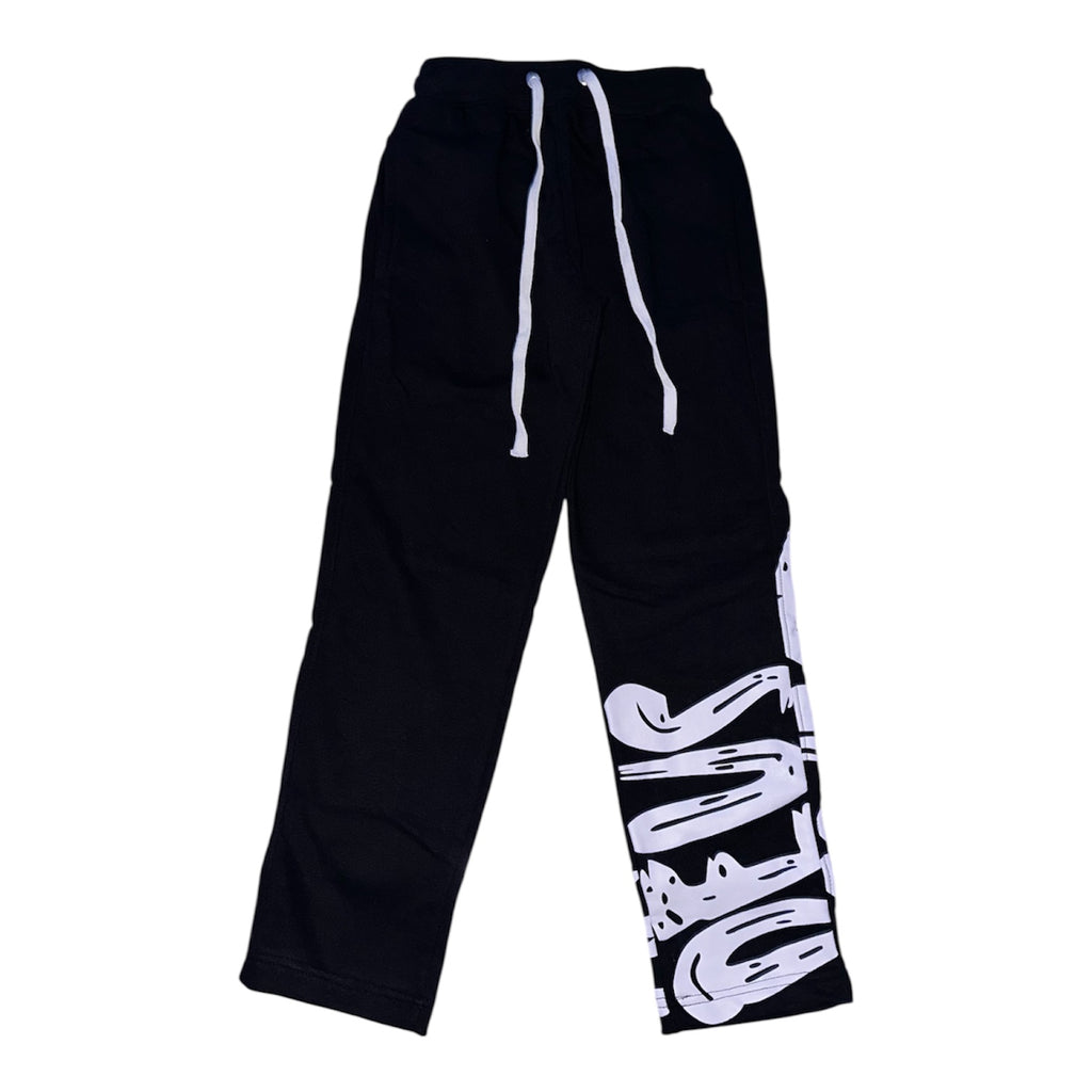 "Prosperity" Straight leg Joggers - Black