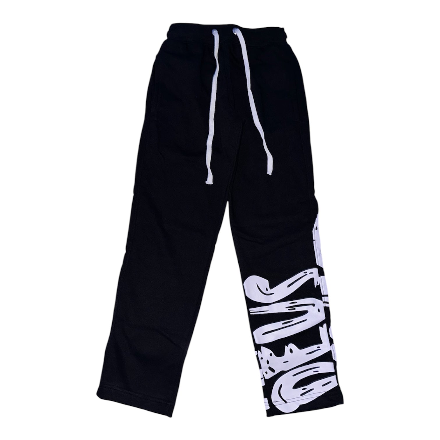 "Prosperity" Straight leg Joggers - Black